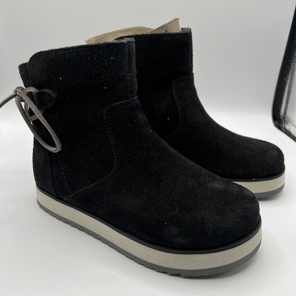 MERRELL Women Juno Bluff Polar Ankle Waterproof Booties US 5 Black Suede‎ NWOB
